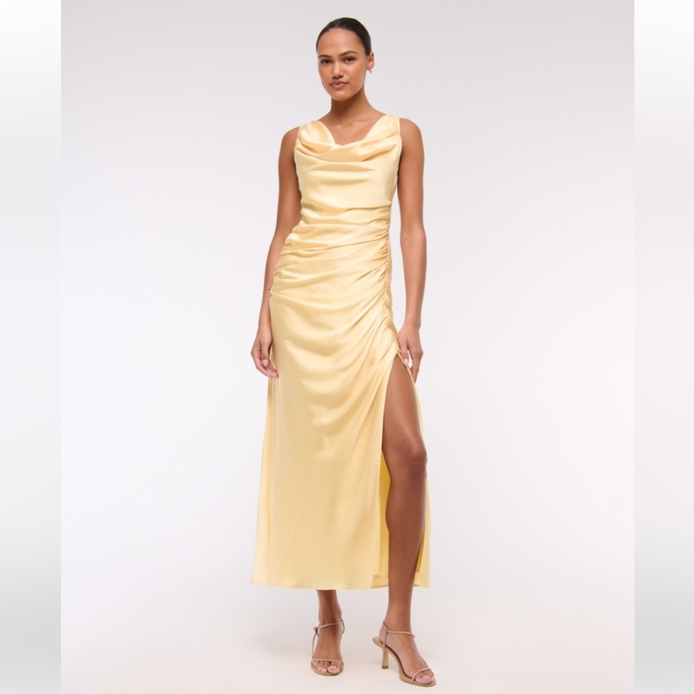 Abercrombie - cowl neck draped maxi dress